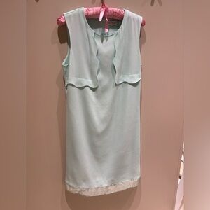French designer shift dress Claudie pierlot mint Light Blue XS